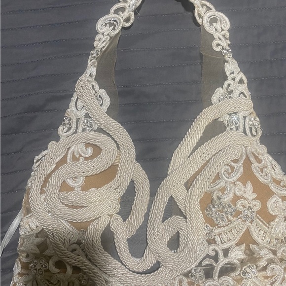 GALANNI EUDORA MIDI DRESS CREAM/NUDE - Picture 11 of 17